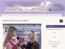 Tablet Screenshot of intuitivelifecoachacademy.com